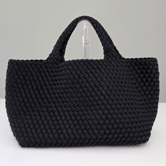 Excellent condition Naghedi Black Woven Tote - Picture 1 of 8